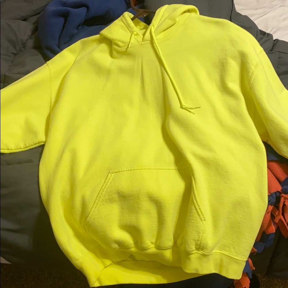 Neon yellow hoodie